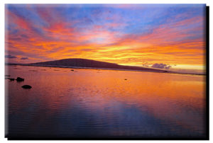 Baby Beach Lahaina Sunset (2) on Metal