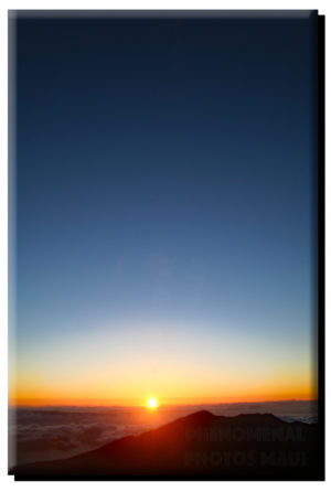 Haleakala Sunrise (Vertical) on Canvas