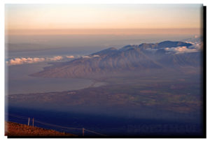 Haleakala West Maui View on Metal