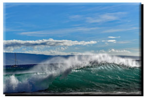 Kaanapali Big Wave (2) on Canvas