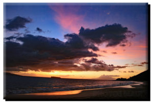 Makena & Molokini Sunset on Metal