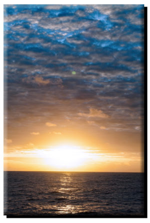 Open Ocean Sunset (Vertical) on Canvas