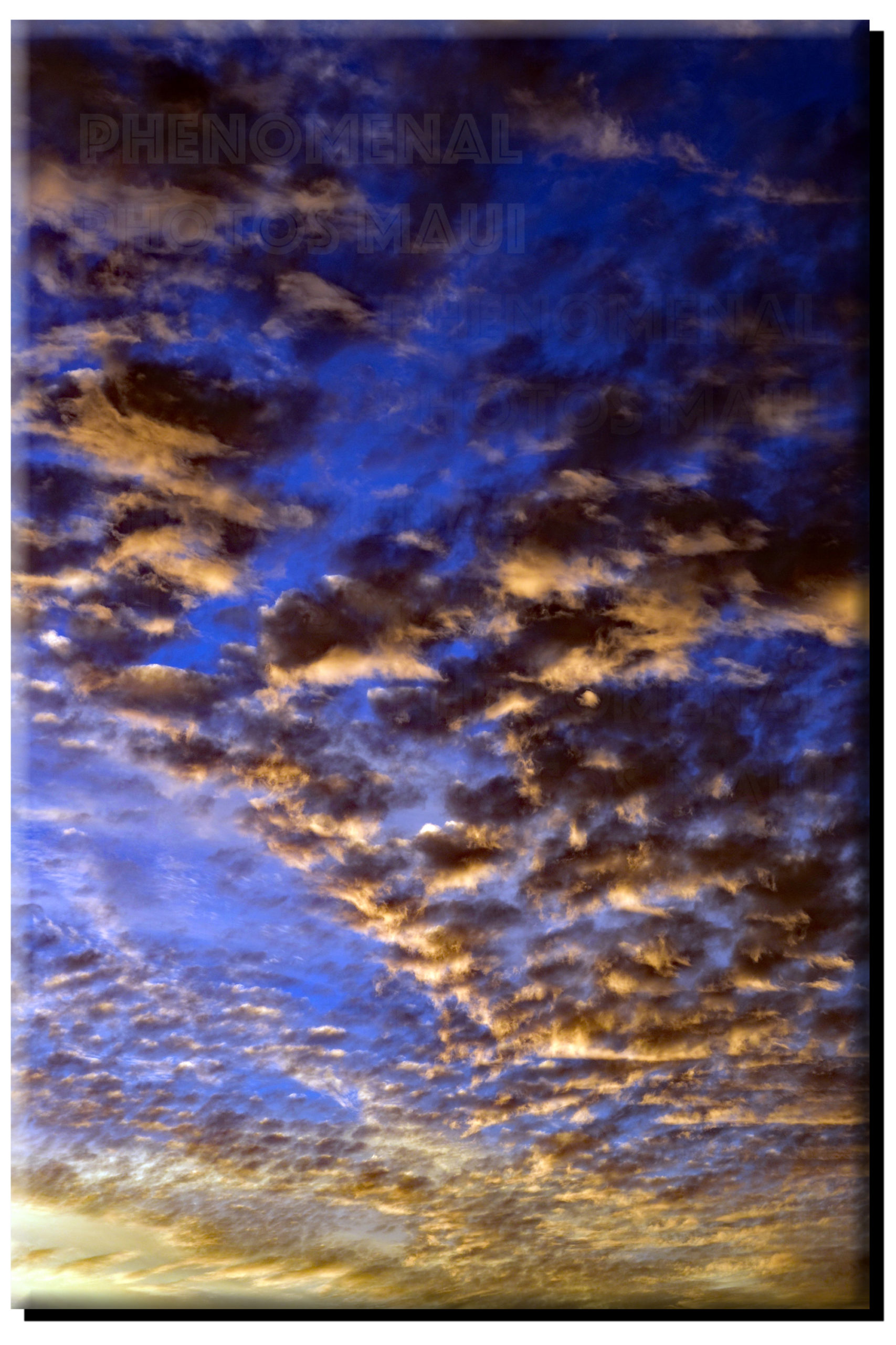 Sunset Sky (Vertical) on Canvas