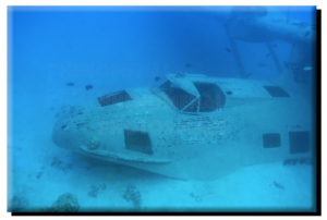 Tahiti Underwater Boatplane Wreck on Metal